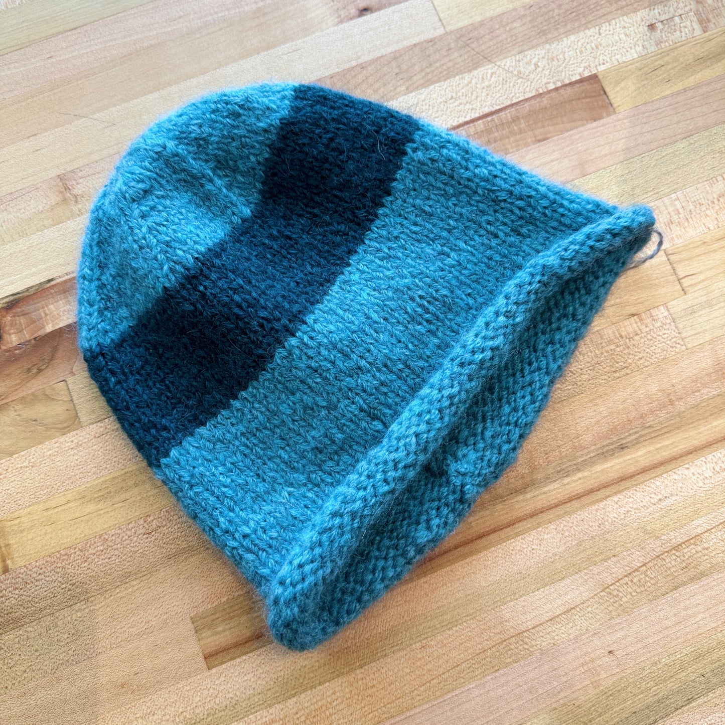 Child's Merino Wool Beanie in Stripe