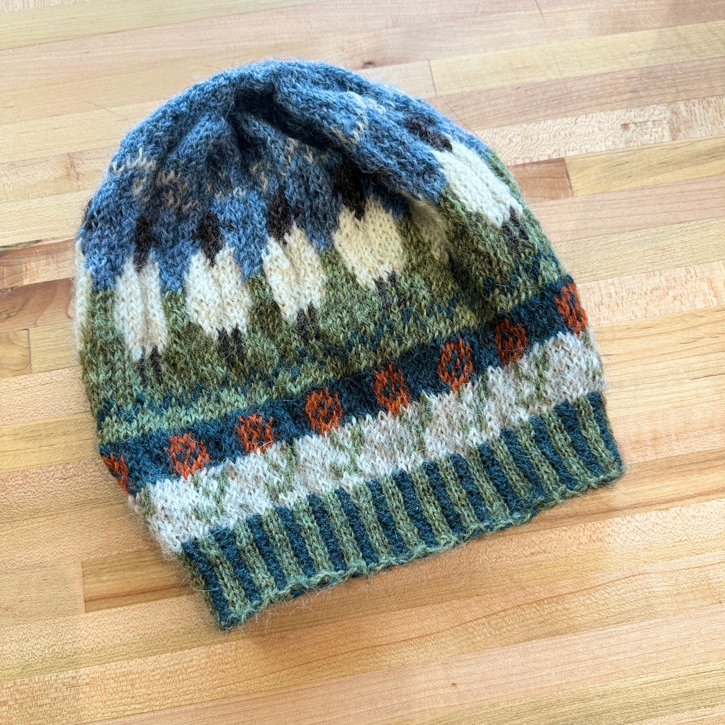 English Wool Sheep Beanie, Adult Size M/L