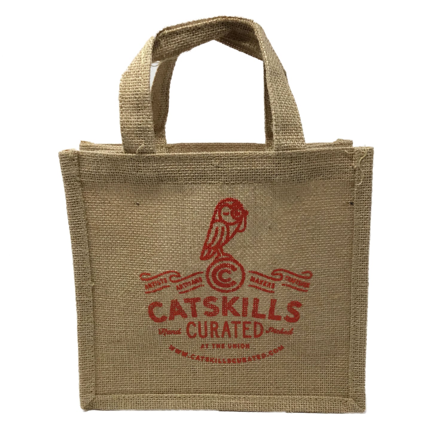 Catskills Curated Burlap Tote Bag